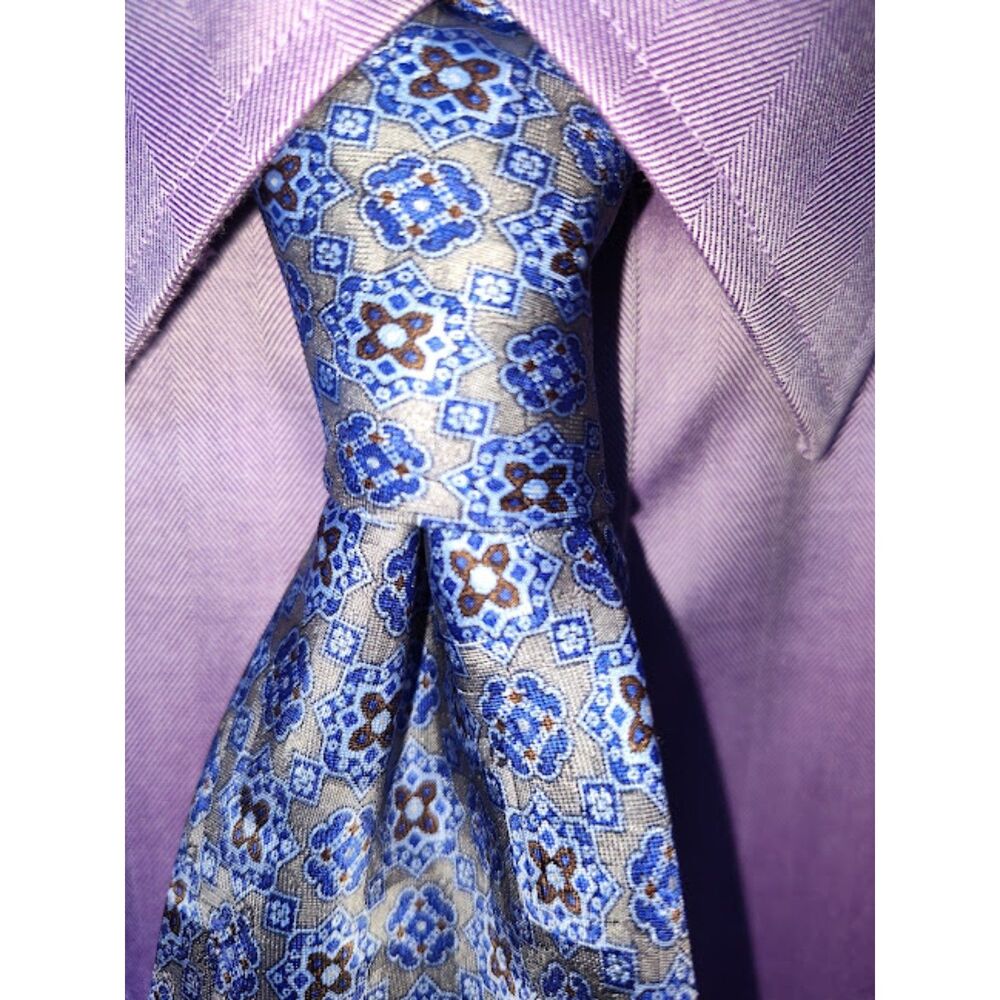 Stefano Ricci for Saks Fifth Avenue Handmade Luxury 100% Silk Tie Made in Italy